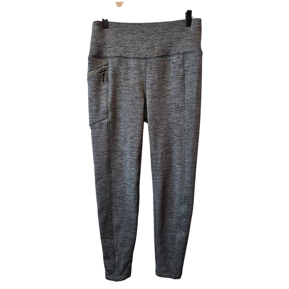 Avalanche Outdoor Supply Co Gray Space Dye Fleece Lined Leggings Women's Medium